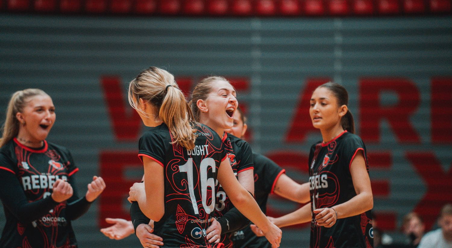 The Essex Rebels volleyball team 
